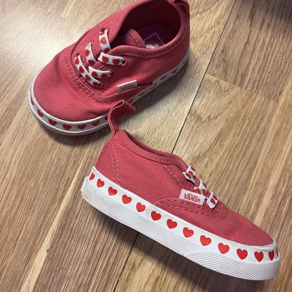 Vans Kids Red Heart Sneakers